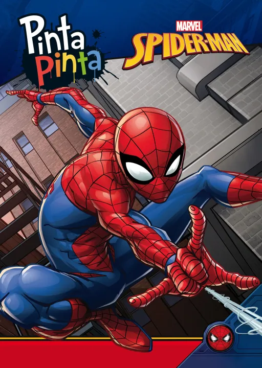 MARVEL SpiderMan. Pinta Pinta ¡Prepara tus mejores pinturas con 224 paginas  con ilustraciones de SpiderMan para que te diviertas coloreándolas a tu  gusto. 20,3 cm x 27,9 cm. 224 páginas. | Miravia