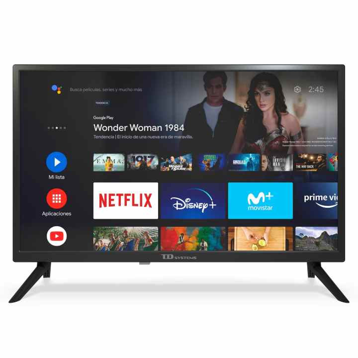 Smart TV 40 pulgadas Led Full HD, televisor Hey Google Official Assistant,  control por voz - TD Systems PRIME40C15GLE