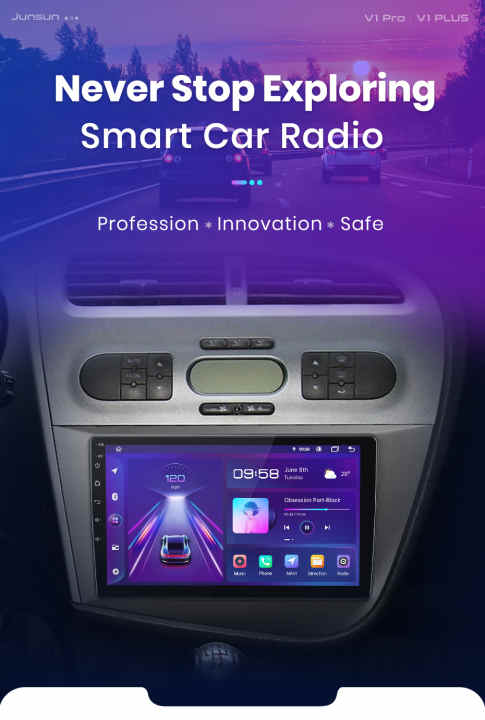 Android 11 Radio Coche Pantalla Seat Leon MK2 2005-2012 Wireless