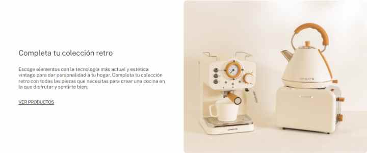 Swan Retro SK22110PN Cafetera Express para Espresso y Cappucino