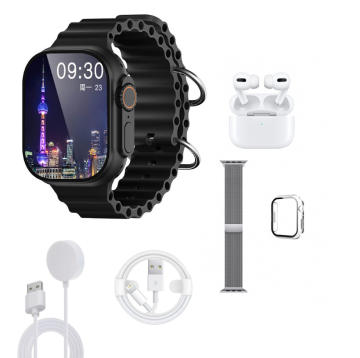Smartwatch con whatsapp,Bluetooth smart watch Pantalla táctil,Reloj  inteligente hombre con Cámara, impermeable Smartwatches Telefono Sport  Fitness