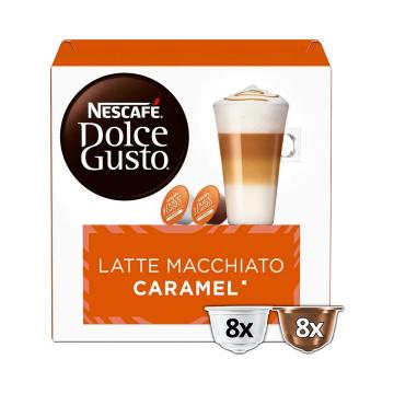 Café latte macchiato caramel en cápsulas Nescafé Dolce Gusto 8 unidades de  21,1 g.