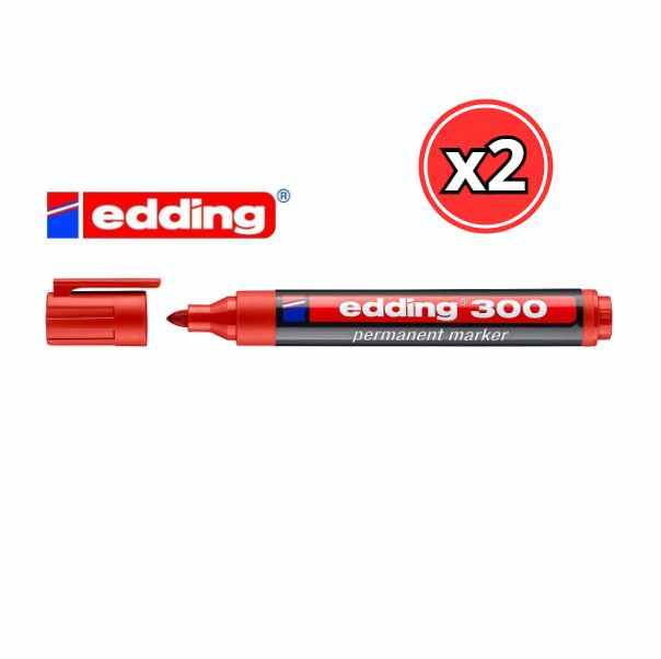 Rotulador Permanente 300 Rojo Edding –