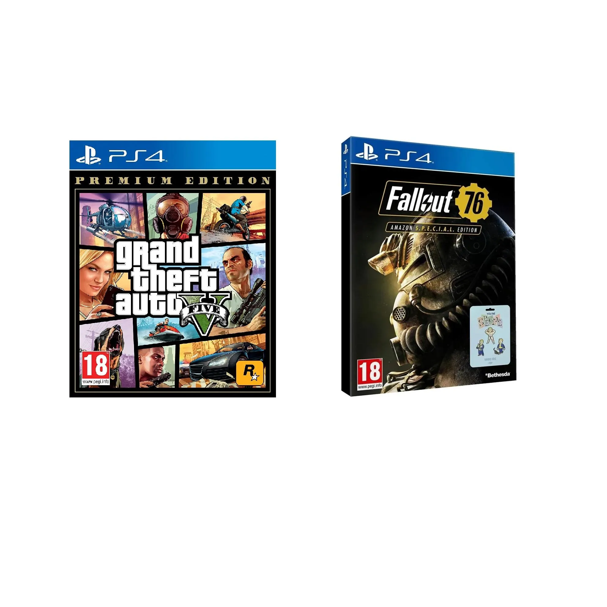 Grand Theft Auto V - GTA V + Fallout 76 - PS4 por 14.90€