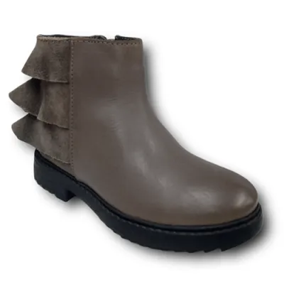 Botas De Cuero Para Niños GIOSEPPO Casla - Diseño Cowboy Con Bordados, Cierre De Velcro