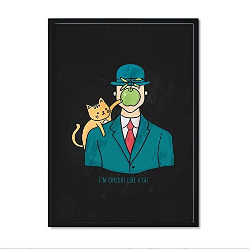 Póster Pulp Fiction De Nacnic - Lámina Decorativa A4 Con Marco, Referencias Cinematográficas Divertidas