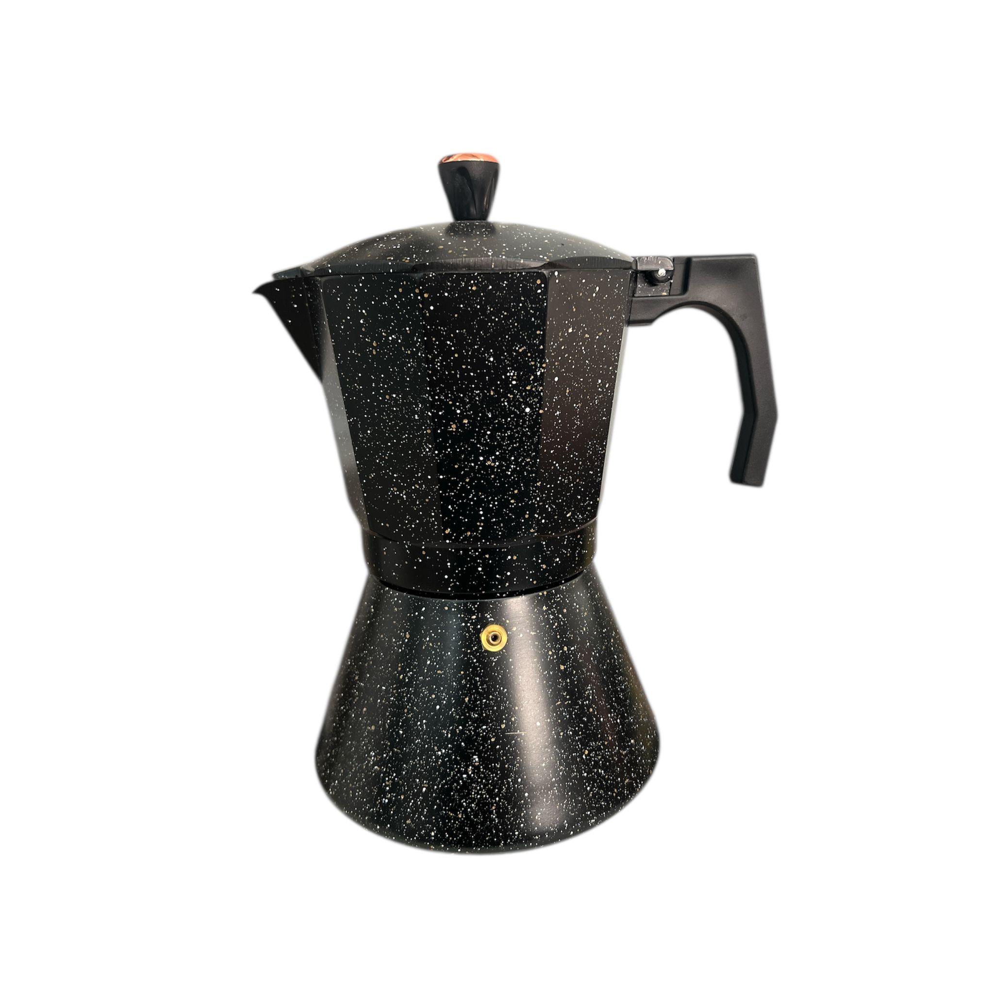 CAFETERA PARA INDUCCION - 9 TAZAS -  TODO TIPO DE FUEGOS - TRADICIONAL - ITALIANA ROSENBERG - PROFESIONAL - ALUMINIO - ESPRESSO - ELEGANTE