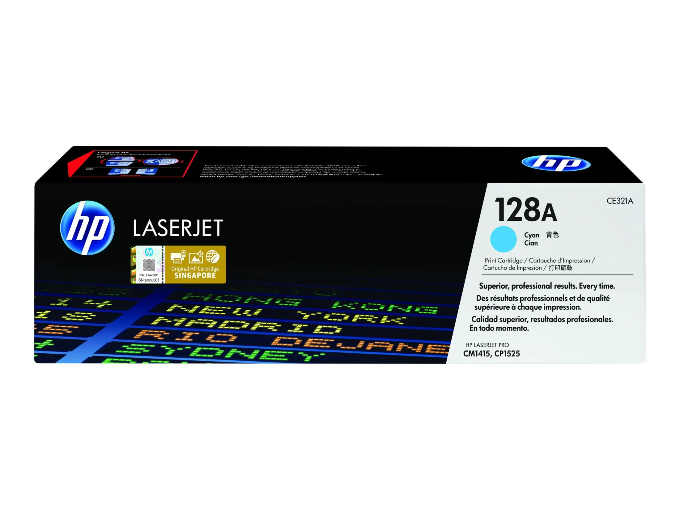 HP 128A - cián - original - LaserJet - cartucho de tóner (CE321A) | Miravia