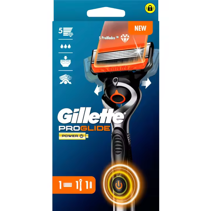 Gillette ProGlide Power maquinilla de afeitar para hombre + 1 recambio con banda lubricante Gillette ProGlide Power maquinilla de afeitar para hombre + 1 recambio con banda lubricante