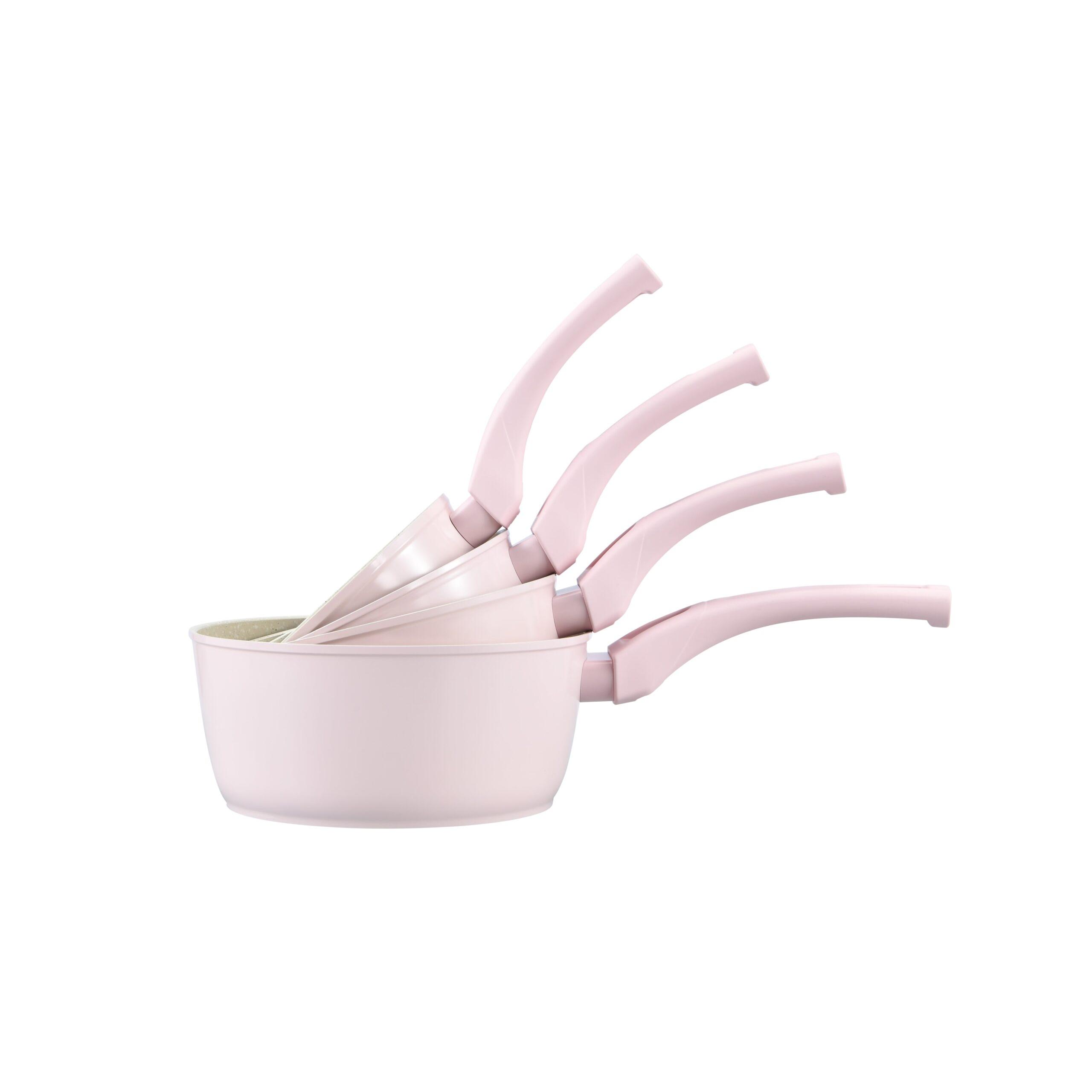 Juego de cacerolas de 4 piezas  | Rosa - SHIRO