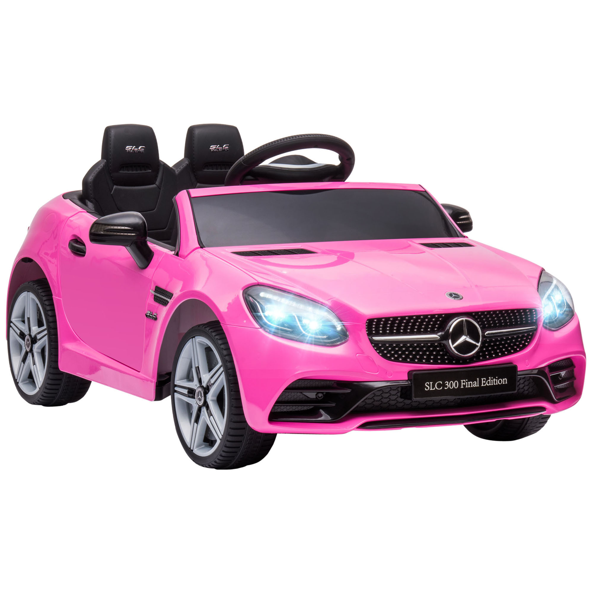 Coche Eléctrico para Niño 3-8 Años Automóviles Infantiles Mercedes Benz GLA  con Mando a Distancia MP3 USB Carga 30kg 100x58x46cm Rojo
