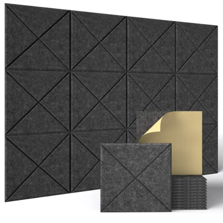12 paquetes de paneles acusticos 30 x 30 x 5cm, aislante acustico para el  estudio de