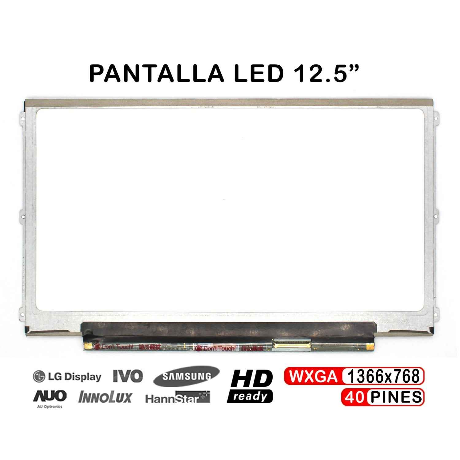 PANTALLA LED DE 12.5" PARA PORTÁTIL LP125WH2(SL)(B3) LP125WH2-SLB3 ...