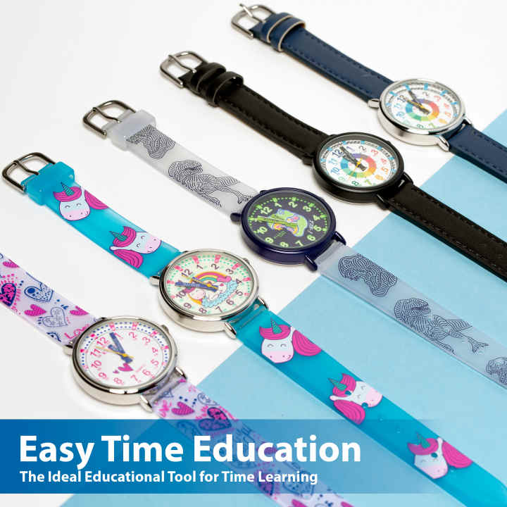 Kiddus Reloj Educativo Analógico para Niña, Infantil. Aprende la Hora con  Nuestro Fácil Sistema Time Teacher, Ejercicios incluídos. Diseñado en