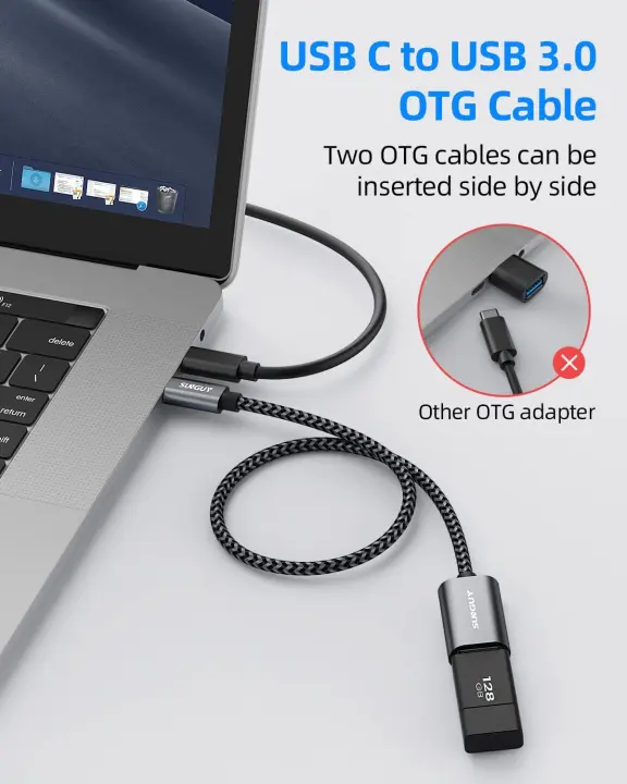 Adaptador USB C hembra a USB 3.0 macho OTG, tipo C a ype-A, adaptador de  cable de carga compatible con iPhone 12, iPad, MacBook, Samsung Galaxy Note