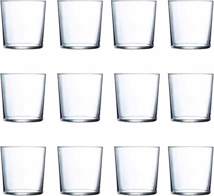 Set de 12 vasos de cristal 35,5 cl, modelo Bodega, pack de 12