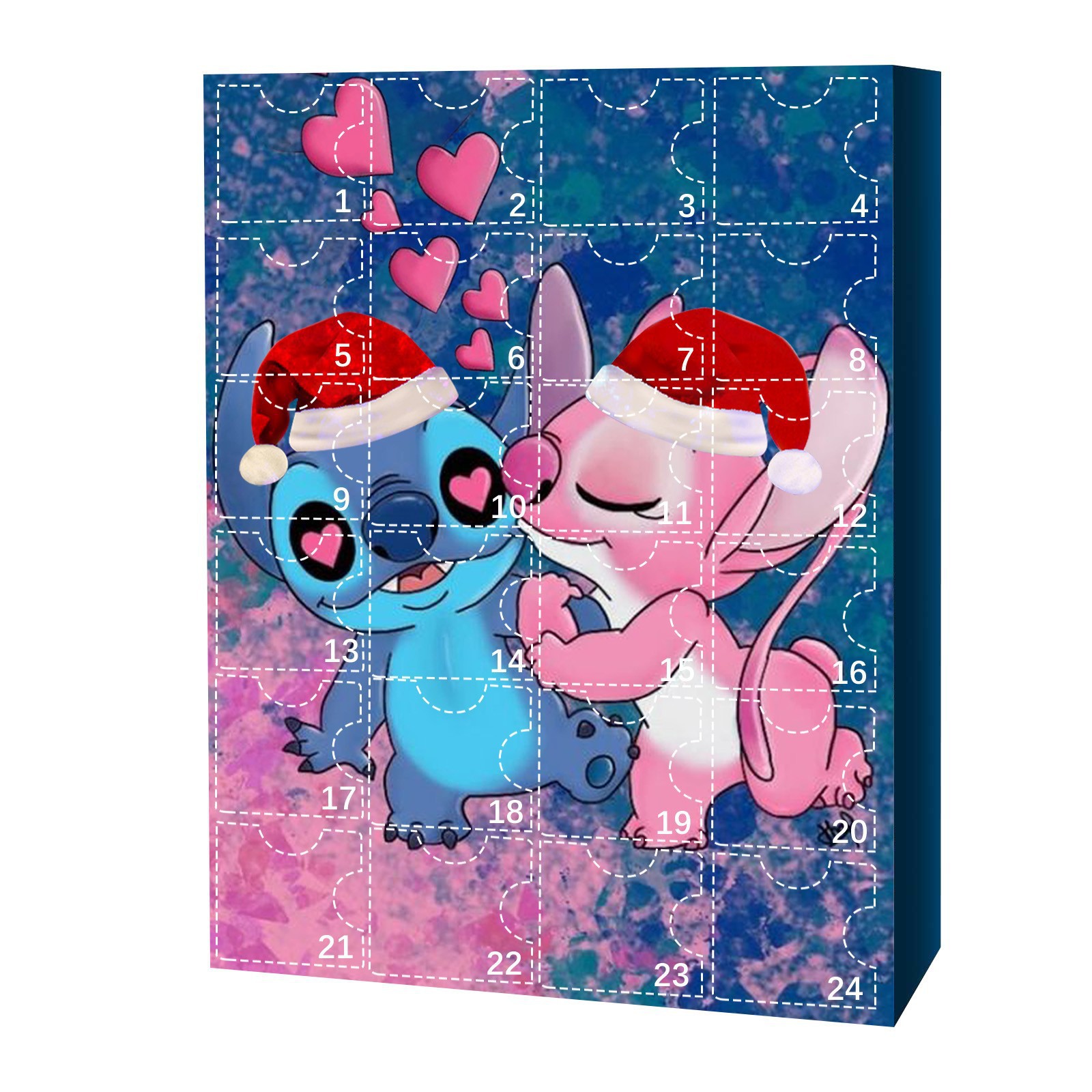 Anime Stitch Christmas Advent Calendar For Kids 24 Days Christmas Countdown  24pcs Cartoon Toys Ornament Countdown Calendar