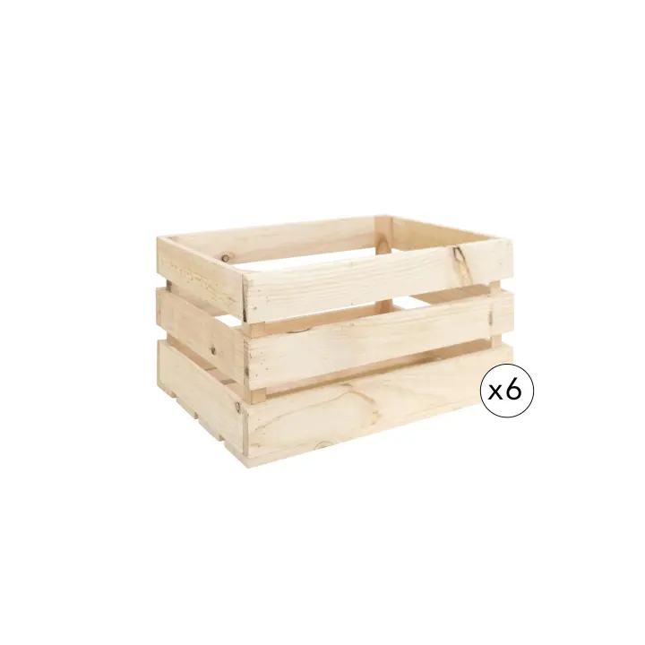 Pack 2 estanterías de madera maciza flotante acabado natural varias medidas
