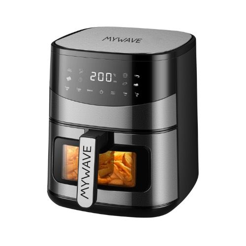 Freidora de Aire - CAPACIDAD 6.5L - MYWAVE - MY WAVE-  potencia de 1500W - Rango de temperatura de 80-200ºC