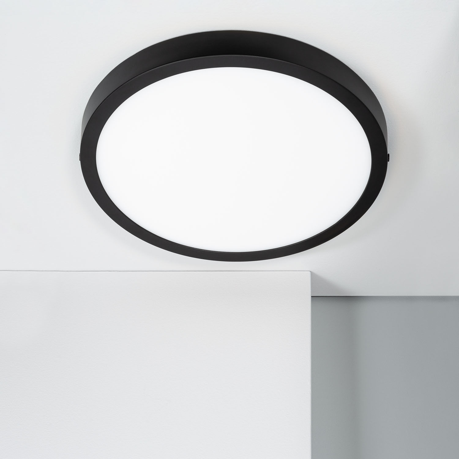 Plafoniera LED 24W Quadrata 28x28cm Alluminio - CCT Selezionabile Galán SwitchDimm Bianco