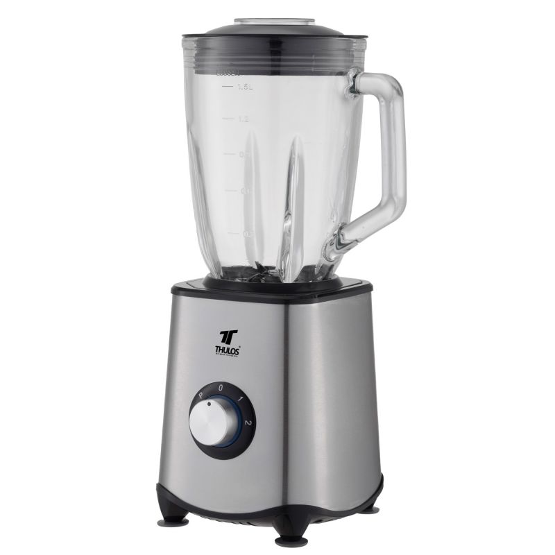 Batidora jarra de cristal, 1.5 L, 1500W, 2 velocidades y PULSE. THULOS TH-BV1585 - PARA LICUADOS  -  FRAPPES - SMOOTHIES - PICA HIELO