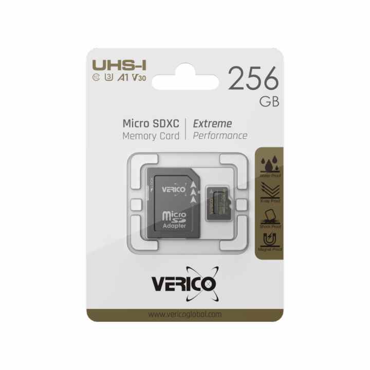 Basics MicroSDXC, 256 GB, con Adattatore SD, A2, U3, velocità di lettura fino a 100 MB/s
