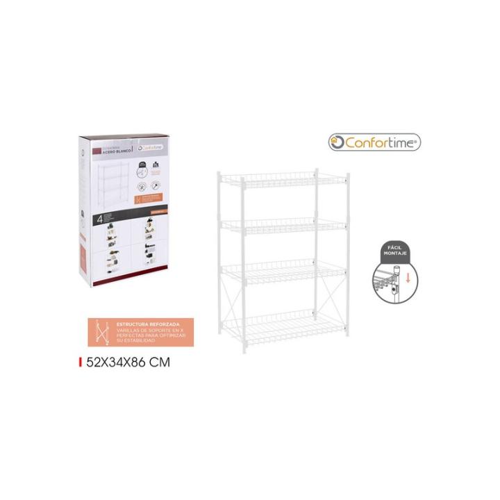 Ladekast Leanna - Met 4 Lades - Industriële Look - 66x40x30
