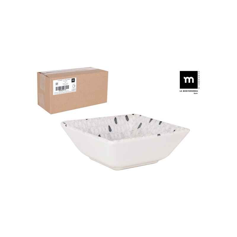 Platos De Postre La Mediterránea Barroc - 12 Unidades, Porcelana, 20 Cm, Multicolor