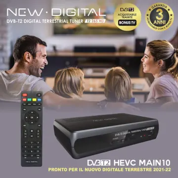 Decodificador TDT Terrestre, sintonizador TDT DVB T2 Receptor Digital  terrestre Full HD /1080p/3D/H.264/Dolby/MPEG-2/4