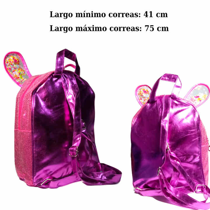 Bolso para niña purpurina y brillos