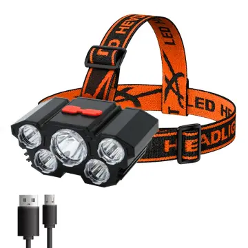 Comprar Linterna frontal LED portátil impermeable COB lámpara para cabeza  recargable por USB 18650 luz de trabajo con imán linterna de pesca