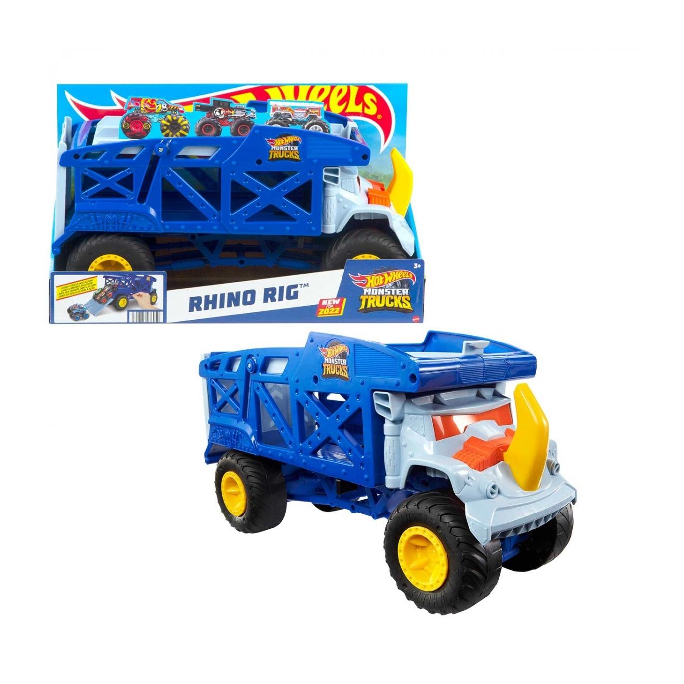 Rhino Hot Wheels Monster Truck Bone Shaker Monster Mover Monster