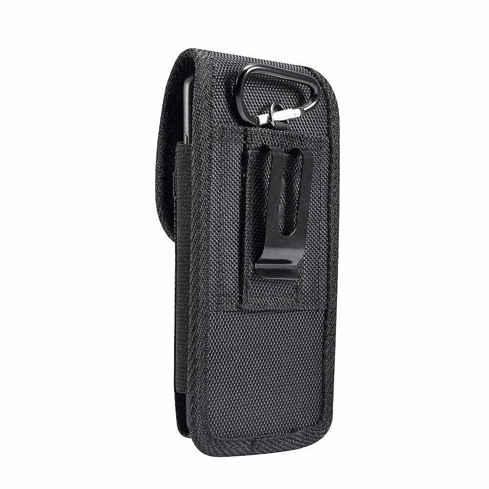 DFV mobile   per ZTE Axon 30 Pro 5G (2021) Custodia Clip da cintura in metallo Portacarte orizzontale Tessile e pelle, F2 PLS N FHToxf 1451