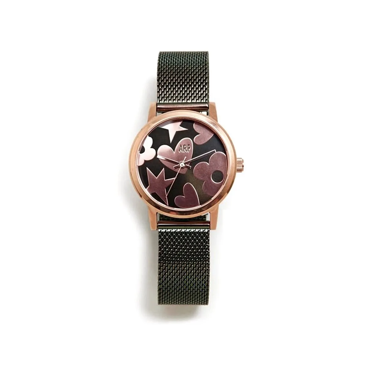 Reloj Agatha Ruiz de la Prada AGR252 colección Maya verde correa malla  milanesa esfera brillante | Miravia