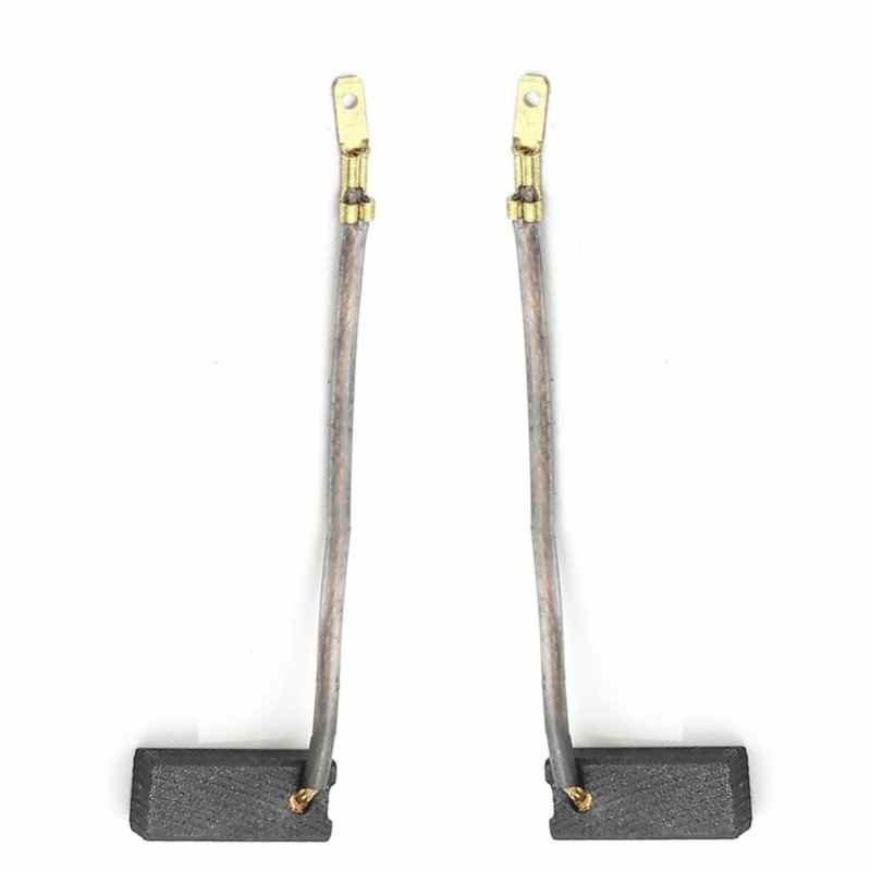 Carbon Brushes For Black & Decker KR500RE Drill - 6x7x13mm Replacement With Cables & Springs