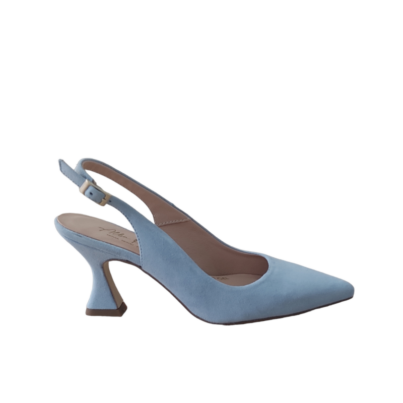 Tacon Ancho Tacones Color Azul Cielo Zapatos Fiesta Celeste Envío