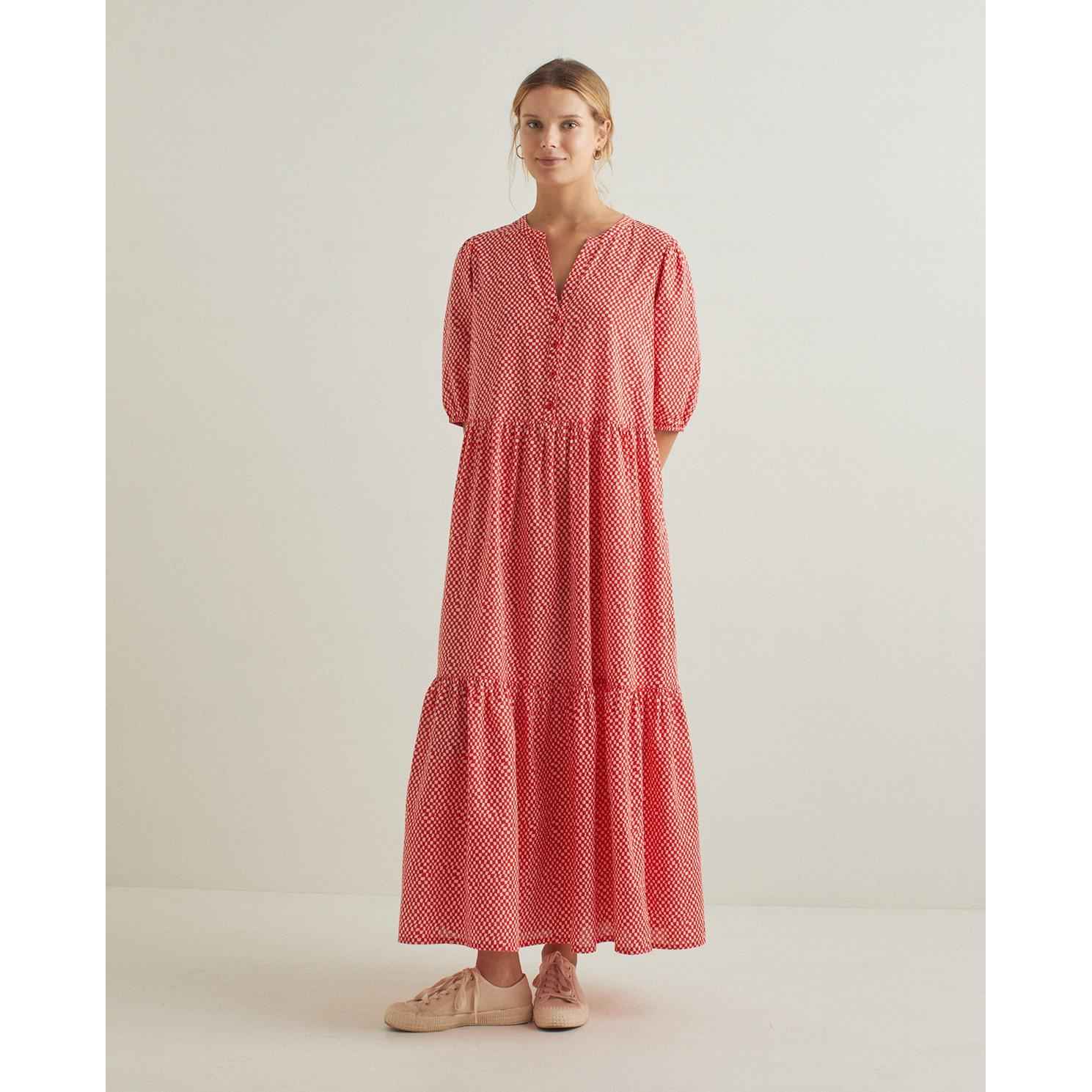 YERSE VESTIDO MUJER Vestido cuadros YERSE Red (M) (Rosa) Miravia