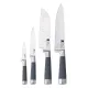 Set 4 cuchillos de cocina SAN IGNACIO Masterpro de acero inoxidable con pack de 4 tablas de corte con soporte de bambú - 7