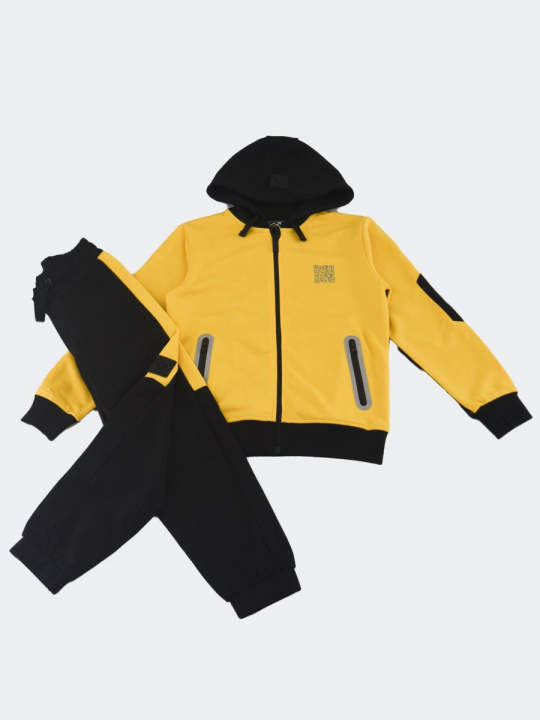 Tuta da uomo con felpa con cappuccio e pantaloni da jogging
