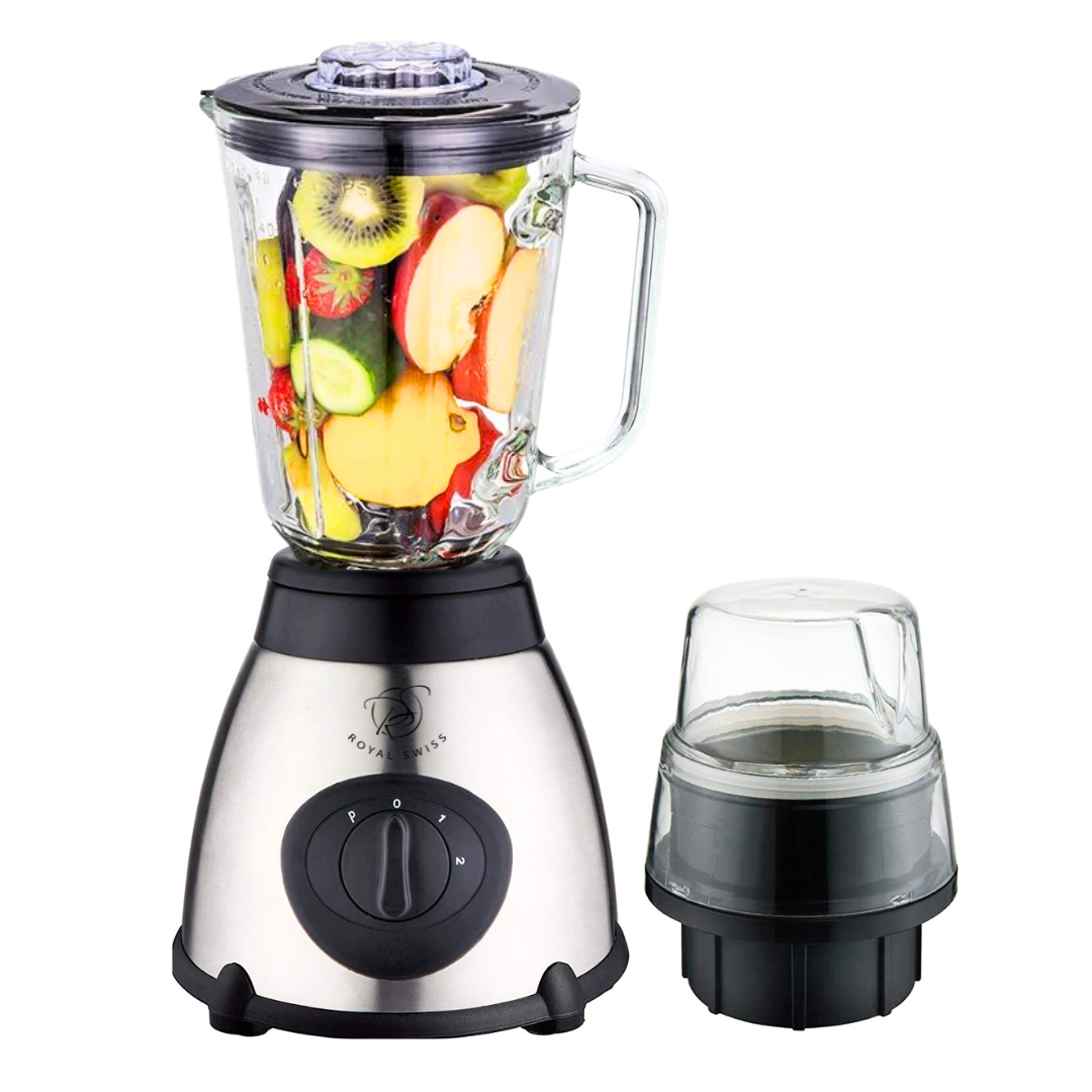 Licuadora SHIRO - MODELO SH-SE1701 -  BATIDORA – Smoothie Maker – Potente motor de 1030 W – Función de triturador de hielo – Carcasa de acero inoxidable- MOLINILLO DE CAFE - 2 EN 1