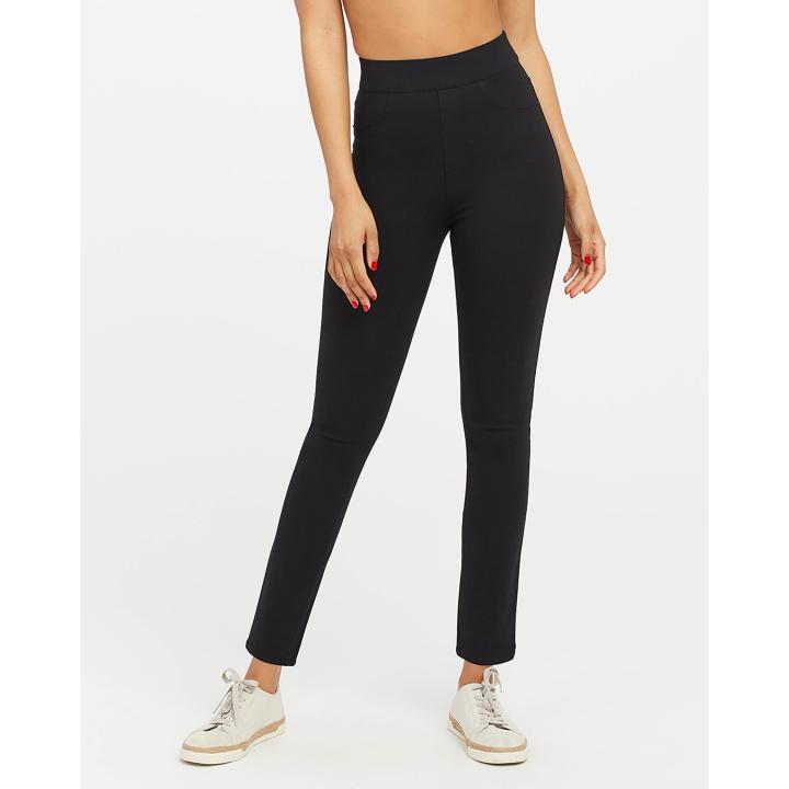 Faux Leather Leggings Moldeadores Spanx Para Mujer - Efecto Jean