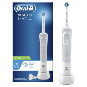 Oral-B Vitality 100 CrossAction Electric Toothbrush White