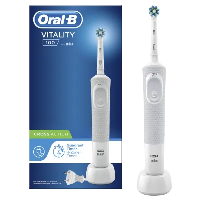 Oral-B Vitality 100 CrossAction cepillo de dientes eléctrico Blanco - 0
