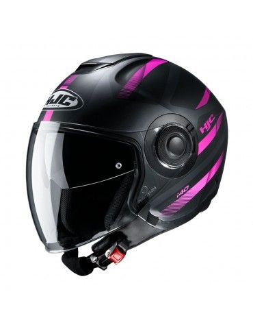 Casco jet HJC i40 REMI MC2SF Grigio Nero Blu