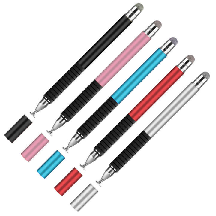 Pack 3 Lápices Táctiles 3 En 1 - Stylus, Bolígrafo Y Lápiz, Compatibles Con Todos Los Smartphones Y Tablets