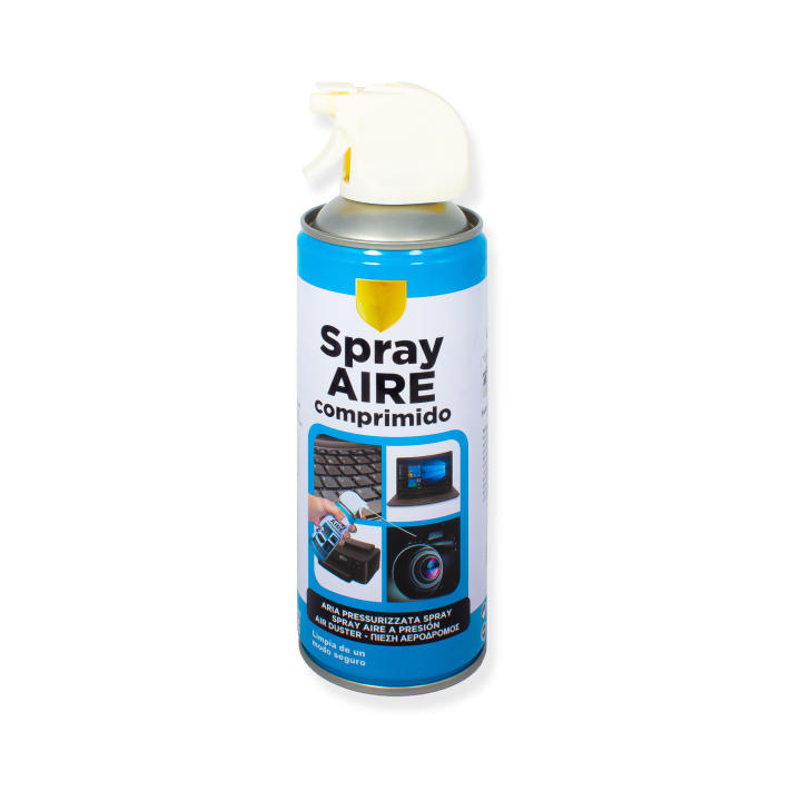 Ewent Spray De Aire Comprimido 400Ml + Ayuda En Remoto Para La Limpieza De Tu Equipo