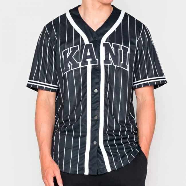 Karl Kani PINSTRIPE ESSENTIAL TEE UNISEX 2 PACK - Camiseta Estampada Whiteblack Kk12100cc A11