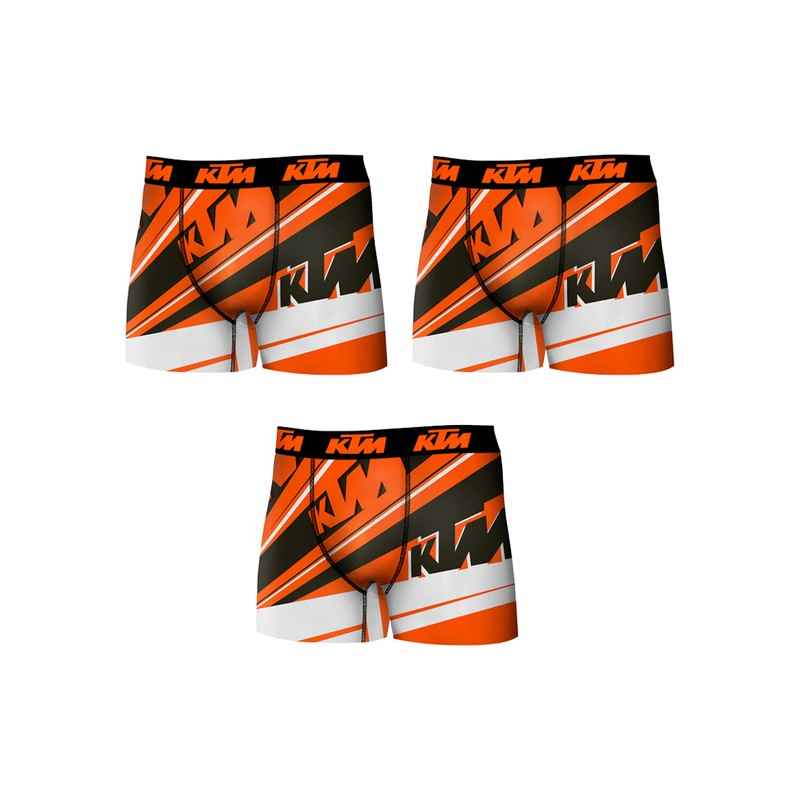 KTM Calzoncillos tipo bóxer 5 piezas - 60% poliéster/35% algodón /5% elastano - negro - talla XL, Negro
