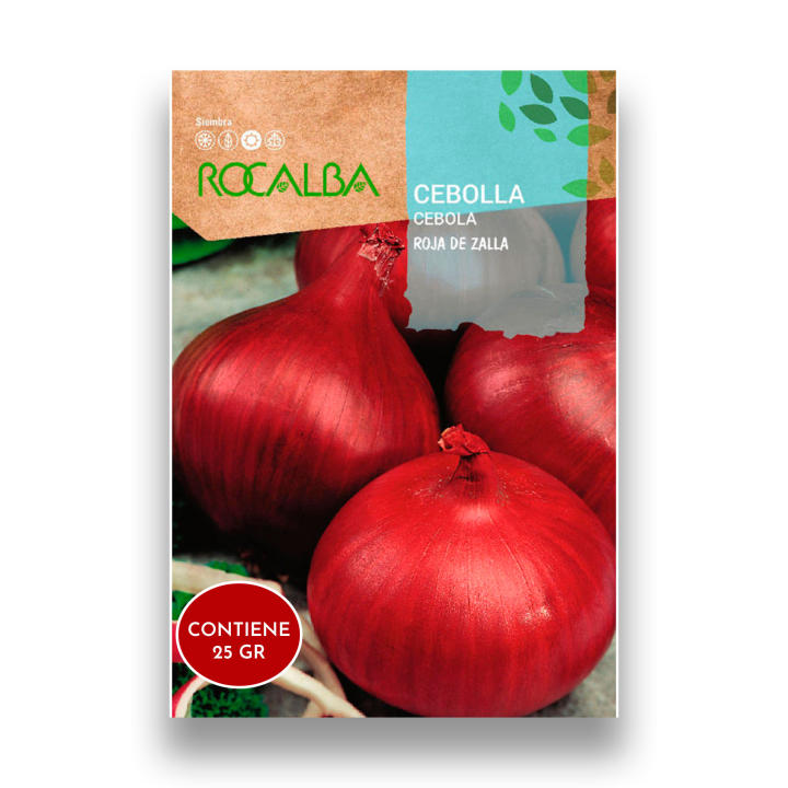 Semillas De Cebolla Roja De Zalla - Pack De 4 Sobres Para Huerto (Batlle)