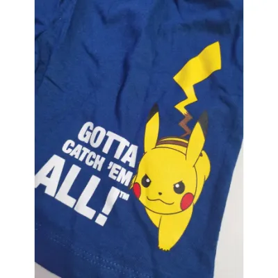Pijama Corto Pokémon Para Niña - Conjunto Crop Top Y Short De Algodón, Tallas 5-14 Años, Licencia Oficial Pikachu